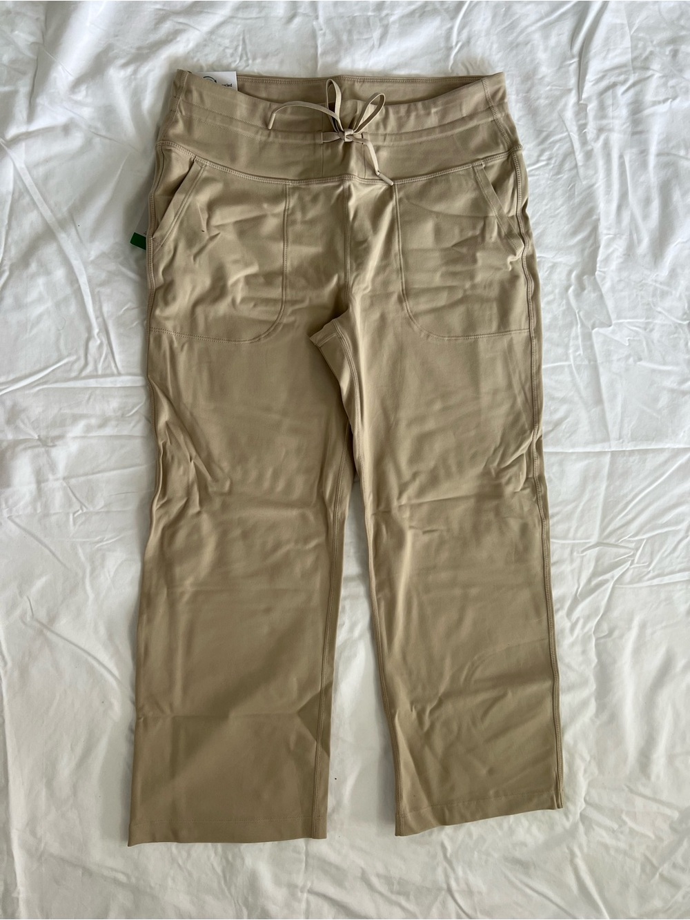 Mondetta Women's Khaki Drawstring Capris. #84